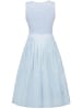Nübler Midi Dirndl Rimsting in Babyblau