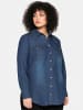 sheego Jeansbluse in blue denim