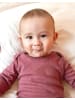 OrganicEra Baby Langarmbody in Bordeaux Melange