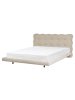 Beliani Doppelbett SOULISSE in Beige/Schwarz - (W) 178 x (H) 93 x (L) 222 cm