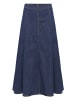 Zero  Jeansrock Maxi in A-Linie in Dark Blue Denim