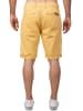 Cipo & Baxx Herren Regular Fit Shorts Logo-Detail in Mustard
