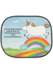 Mr. & Mrs. Panda Scheibenschutz Auto Einhorn Regenbogen Design m... in Weiß