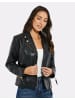 Threadbare Bikerjacke THB Harpers PU Biker Jacket in Black