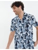 Threadbare Hawaiihemd THB Shirt S/Slv Romeo in Midnight Blue
