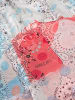 MARC CAIN Zarter Schal im Printmix in Rot