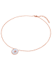Valero Pearls Halskette aus Edelstahl mit Preciosa und Perlmutt in roségold