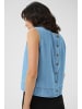 Kaffe Ärmellose Bluse KAluise Loose fit in Medium Blue Chambray