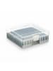 relaxdays 2 x Batteriebox in Transparent/ Schwarz