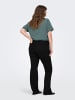 ONLY Carmakoma Flared fit jeans in Black Denim