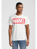 Recovered T-Shirt Marvel Pixel Logo Ecru in Beige