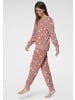 VIVANCE DREAMS Pyjama in altrosa-weiß-allover-gemustert