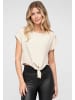 Cloud5ive Cloud5ive Musselin Top with knot detail in beige