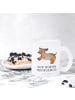 Mr. & Mrs. Panda Teetasse Hund Dackel mit Spruch in Transparent