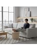 relaxdays Hocker in Beige - (H)38 x Ø 38 cm