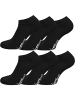 normani 6 Paar Viskose-Gesundheitssocken Sneakers in Schwarz