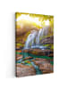 MuchoWow Leinwand bilder Sonniger Wasserfall (BxH)