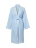 Marie Lund Morgenmantel in hellblau weiß
