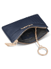 Lazarotti Bologna Leather Schlüsseletui Leder 11,5 cm mit Air Tag Fach in navy