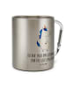 Mr. & Mrs. Panda Edelstahltasse Einhorn Mann mit Spruch in Silber
