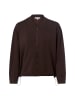 Marie Lund Sweatjacke in schoko - 0003