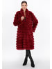 faina Women Coat in wine red