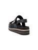remonte Leder-Sandalen „Lugano“ Schwarz