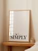 Tales by Jen Poster / Kunstdruck "Live simply" I Ohne Rahmen