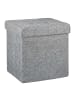 relaxdays Faltbarer Sitzhocker in Grau - 38 cm