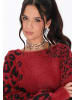 myMo ROCKS Women Sweater in burgundy black
