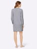 WITT WEIDEN Langarm-Sleepshirts in grau + grau-gestreift