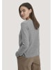 Hessnatur Strick Pullover Regular in hellgrau