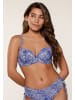Linga Dore Linga Dore Bikini top in Blau weiss Druck