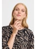 Fransa T-shirt FRFLORA Regular fit in Walnut w. Black AOP AO24