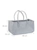 relaxdays 2 x Kaminholztasche in Grau