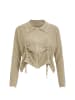 faina Women Cardigan in Beige Melange