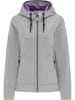 myMO ATHLSR Damen Funktionsjacke in Grau Melange Flieder