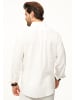 DAILY COTTON Langarmhemd - aus 100% Leinen im Regular-Fit in White