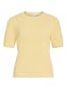 Vila Strickoberteil in Pastel Yellow