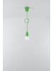 Nice Lamps Hängleuchte RENE 1 in Grün mit dem longen PVC-Kabel Minimalistisch E27 NICE LAMS