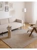 Beliani Kurzflor GANNETT in Beige - (W) 160 x (L) 160 cm