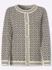 Heine Strickjacke in khaki-champagner-gemustert