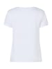 More & More sommerliches Kurzarmshirt, Print in white