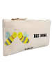 Mr. & Mrs. Panda Make-up-Tasche Biene Liebe mit Spruch in Weiß