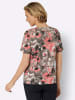 Sieh an! Kurzarmshirt in grapefruit-taupe-bedruckt