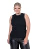 Strick-Top in schwarz