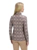 Betty Barclay Rollkragenshirt mit Stehkragen in Grau/Beige