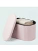 relaxdays Sitzbank in Rosa - (B)76 x (H)38 x (T)38 cm