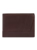 Piquadro Carl Geldbörse RFID Schutz Leder 12.5 cm in dark brown