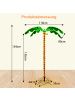 COSTWAY 154cm künstliche beleuchtete Palme in Grün